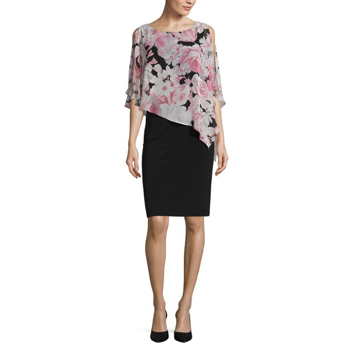 Connected Apparel Sleeveless Sheath Dress