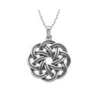 Sterling Silver Wreath Pendant Necklace