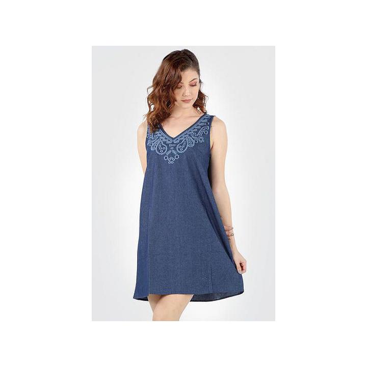 Embroidered Tunic Dress