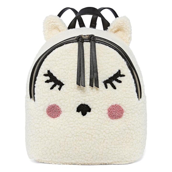 T-shirt & Jeans Shearling Mini Backpack