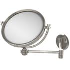 Allied Brass 8 Inch Wall Mounted Extending Make-upmirror 3x Magnification With Dotted Accent