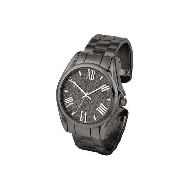 Mixit Womens Black Bangle Watch-pts3207gm