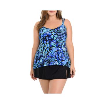 Le Cove Tankini Swimsuit Top-plus