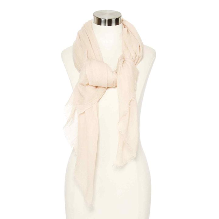 Crinkle Solid Scarf