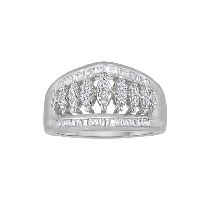 1/2 Ct. T.w. Diamond Ring In Sterling Silver
