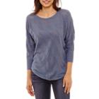 A.n.a Long Sleeve Scoop Neck Pullover Sweater-talls