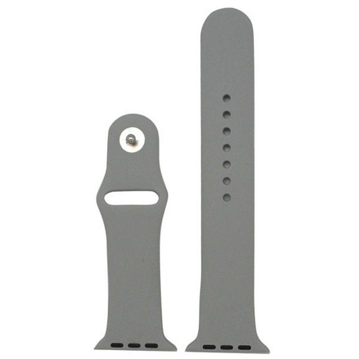 Olivia Pratt Compatible With Apple Watch Unisex Gray Watch Band-8812darkgrey38