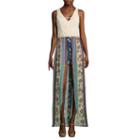 City Triangle Casual Sleeveless Floral Maxi Dress-juniors