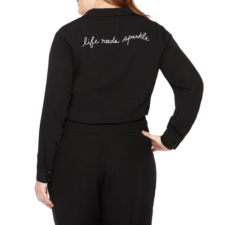 Tracee Ellis Ross For Jcp Lady Long Sleeve Button Down Top - Plus