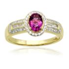 Womens 3/8 Ct. T.w. Genuine Pink Fluorite 14k Gold Cocktail Ring