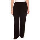 Alfred Dunner Lace It Up Woven Pull-on Pants-plus