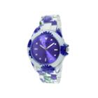 Tko Orlogi Womens Purple Floral Print Bracelet Watch