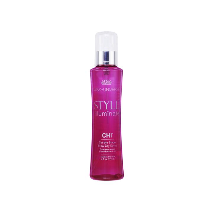 Miss Universe Style Illuminate By Chi Set The Stage Blow Dry Spray - 6 Oz.