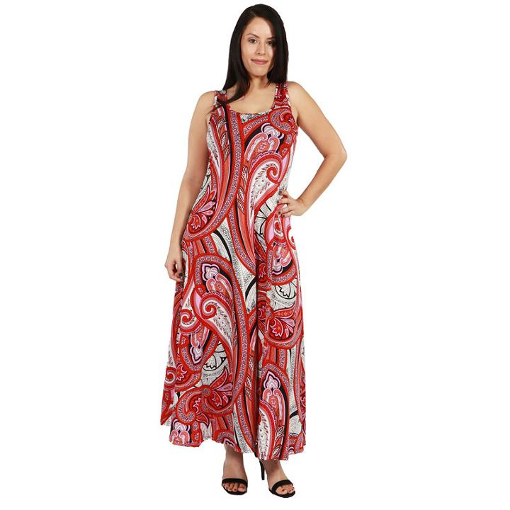 24/7 Comfort Apparel Vida Maxi Dress - Plus