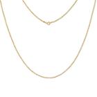 Made In Italy Sterling Silver Gold Over Silver 30 Inch Chain Necklace