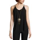 By & By Spaghetti Strap Necklace Tank