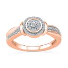 Womens 1/5 Ct. T.w. Round White Diamond Gold Engagement Ring