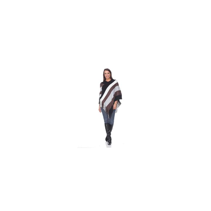 White Mark 'olenna' Fringe Poncho