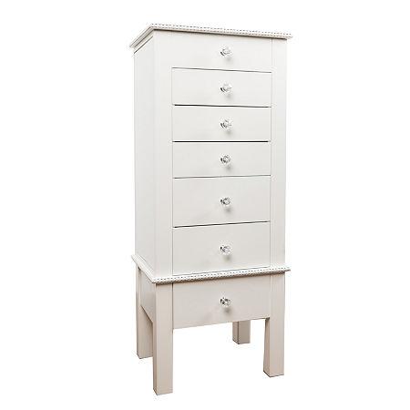 Hives And Honey Hannah Cream Jewelry Armoire