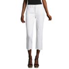 Liz Claiborne Scallop Edge Boyfriend Crop Jean - Tall Inseam 28