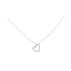 1/10 Ct. T.w. Diamond 14k White Gold Vintage Heart Pendant Necklace