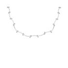 Silver Reflections&trade; Scallop Bead Sterling Silver Necklace