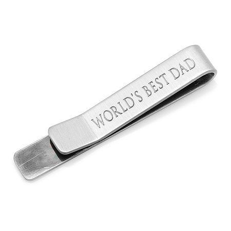 World's Best Dad Hidden Message Tie Bar