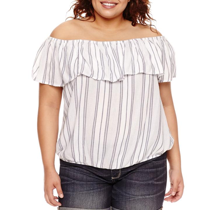 Arizona Off Shoulder Top - Juniors Plus