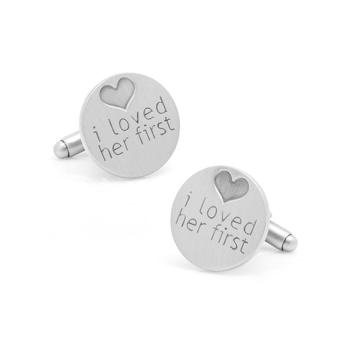 I Loved Her First Heart Cuff Links