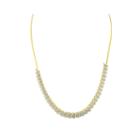 1/2 Ct. T.w. Diamond 14k Yellow Gold Over Sterling Silver Necklace