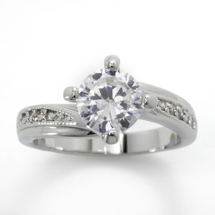 Sparkle Allure Solitaire Ring