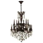 Versailles Collection 18 Light 2-tier Golden Teakcrystal Chandelier