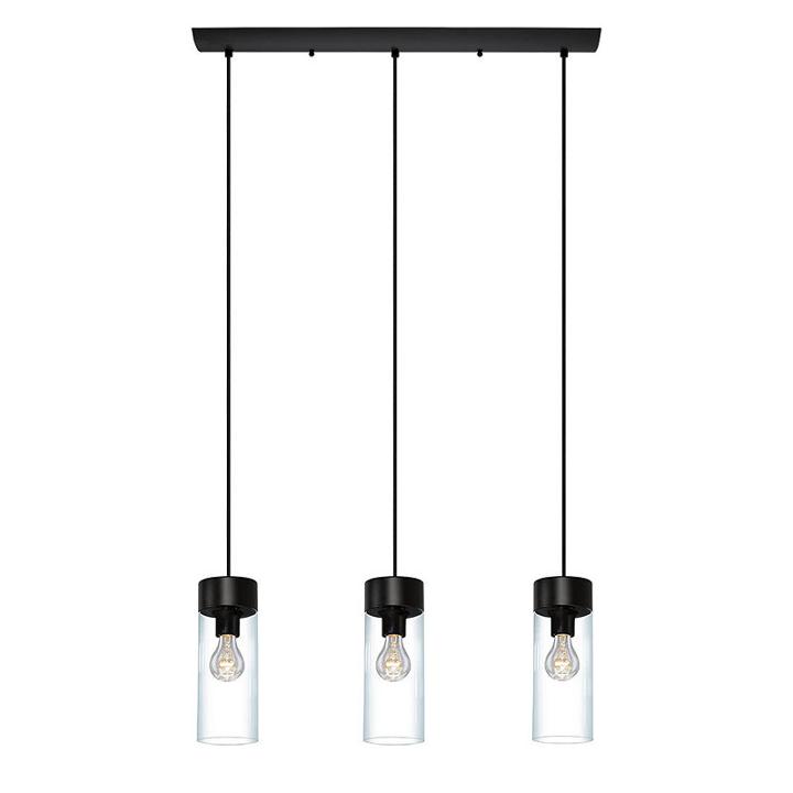 Eglo Montey 3-light 4 Inch Matte Black Pendant Ceiling Light