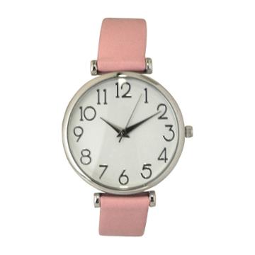 Olivia Pratt Womens Pink Strap Watch-b80000ltpink