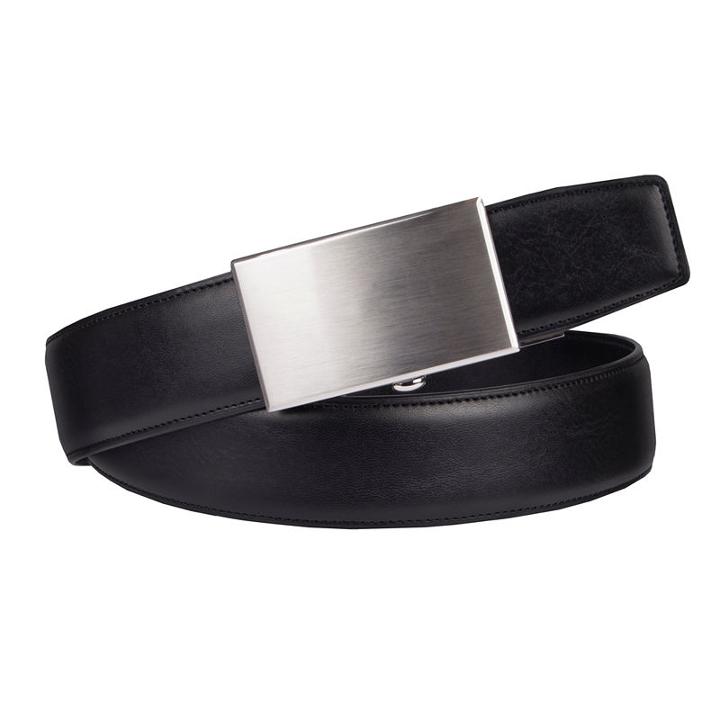 Exact Fittm Men's Belt With Plaque Buckle