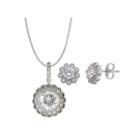 Womens 3-pc. 4 1/2 Ct. T.w. Cubic Zirconia Sterling Silver Jewelry Set