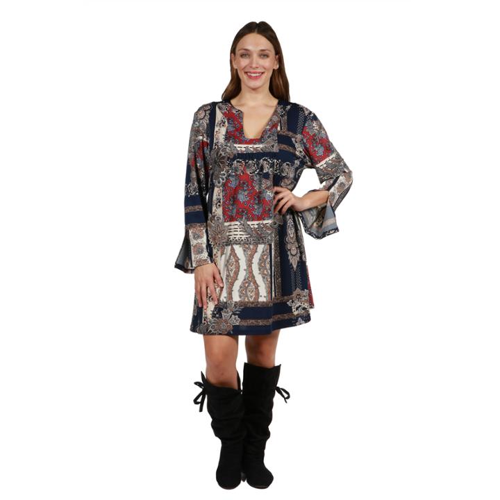 24/7 Comfort Apparel Tower Dress - Plus