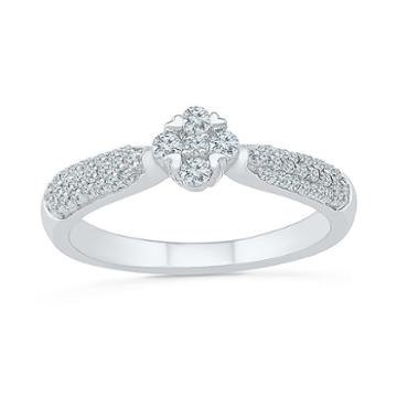 Promise My Love Womens 1/3 Ct. T.w. Diamond White Promise Ring