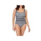 Le Cove Geo Linear One Piece Swimsuit