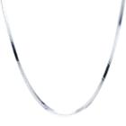 Silver Treasures 18 Inch Square Snake Chain Necklace