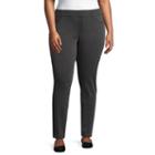 St. John's Bay Pull On Slim Leg Denim - Plus