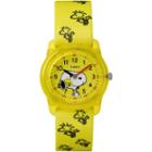 Timex Time Machines Peanuts Peanuts Unisex Yellow Strap Watch-tw2r41500xy