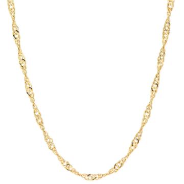 Silver Reflections Solid 20 Inch Chain Necklace