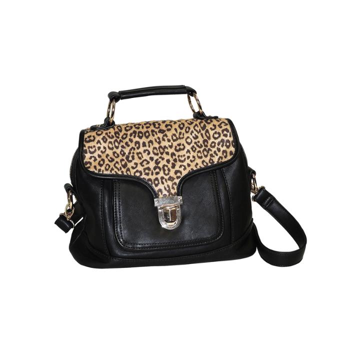 Adrienne Landau Faux Cheetah Fur Satchel