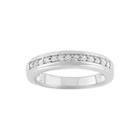Womens 1/4 Ct. T.w. Round White Diamond Sterling Silver Stackable Ring