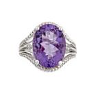 Limited Quantities Oval Amethyst Sterling Silver Ring