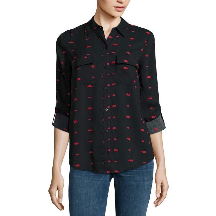 A.n.a Modern Fit Long Sleeve Button-front Shirt