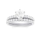 Diamonart Womens Round White Diamonore 10k Gold Engagement Ring