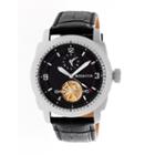 Heritor Helmsley Mens Black Strap Watch-herhr5006