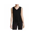 Liz Claiborne Sleeveless V Neck T-shirt-talls